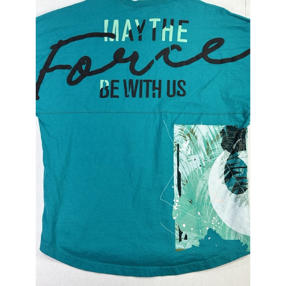 Star Wars Spirit Jersey Rebel Leader May The Force Be With Us Teal Men's M - Picture 5 of 5